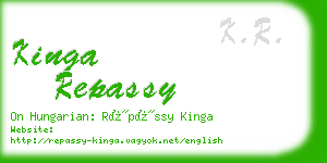 kinga repassy business card